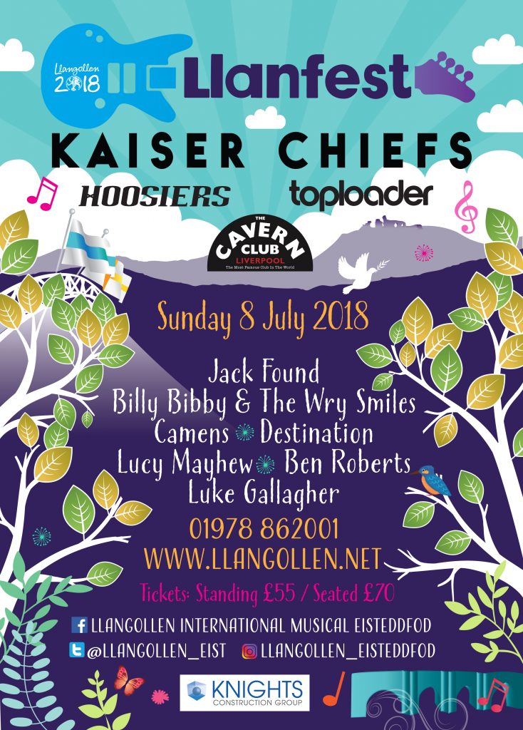 Llanfest Full lineup Revealed Llangollen International Musical